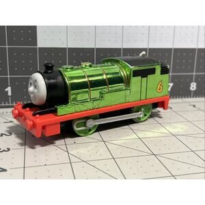 Thomas & Friends 2013 Trackmaster Motorized Percy Engine Metallic Green Tested